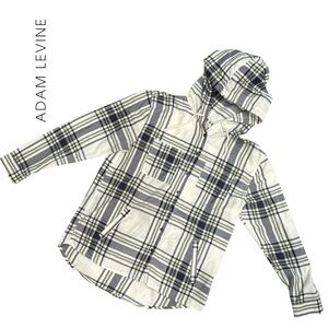 Adam Levine Collection Women’s Button Down Hoodie Flannel - Size M